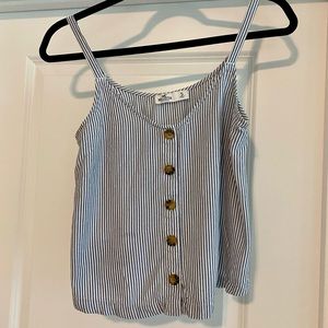 Hollister Cropped Striped Tank Size Small